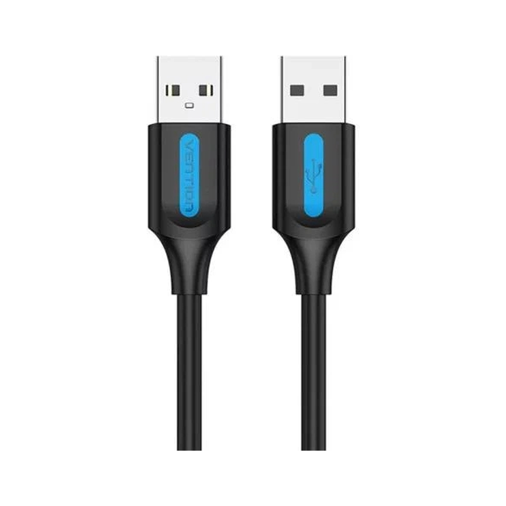 Кабель USB 2.0 AM/AM 1.0m black Vention (COJBF) фото2