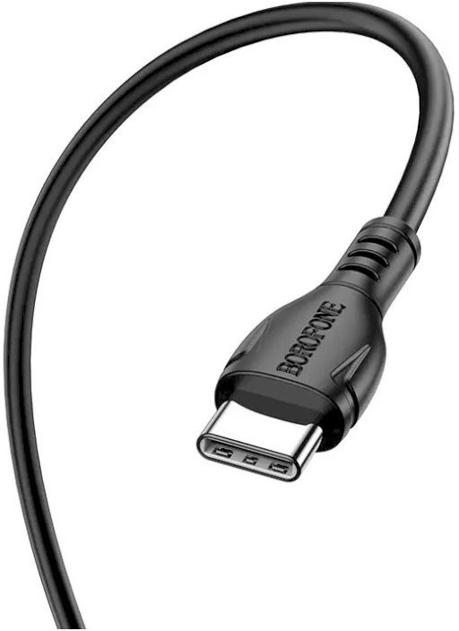 Кабель USB-C to USB-C 1.0m 60W Triumph BX51 black BOROFONE (6931474751669) фото3