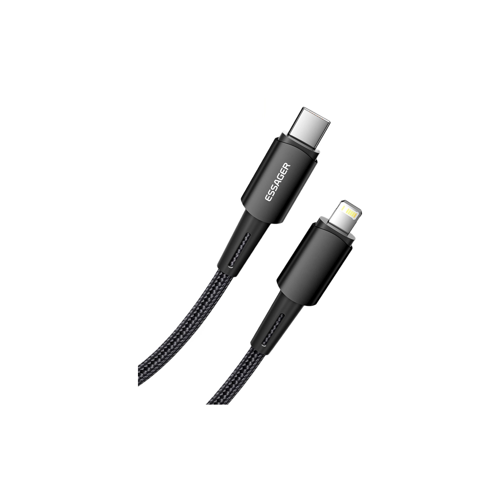 Кабель USB-C to Lightning 2.0m 20W black Essager (EXCTL-CGA01) фото3