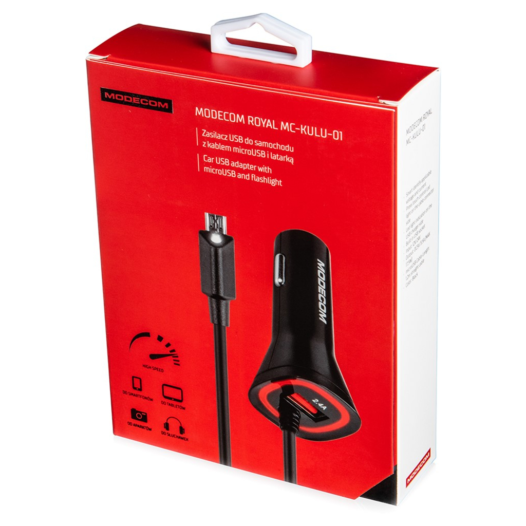 Зарядний пристрій Modecom USB 2.4A + cable Micro USB Royal KULU-01 (ZT-MC-KULU-01) фото6