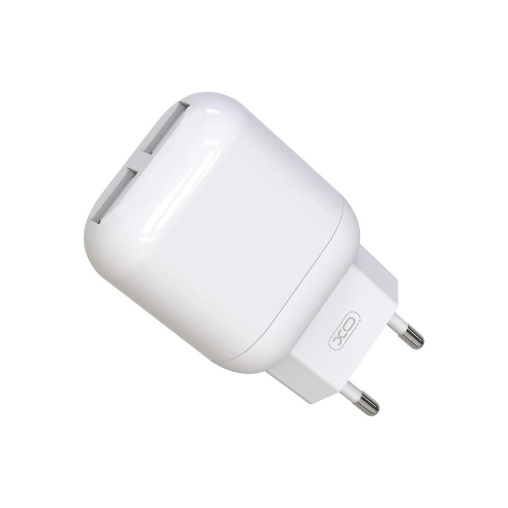 Зарядний пристрій XO 2xUSB 2.4A + cable USB to Lightning white (L78-L-WH) фото3