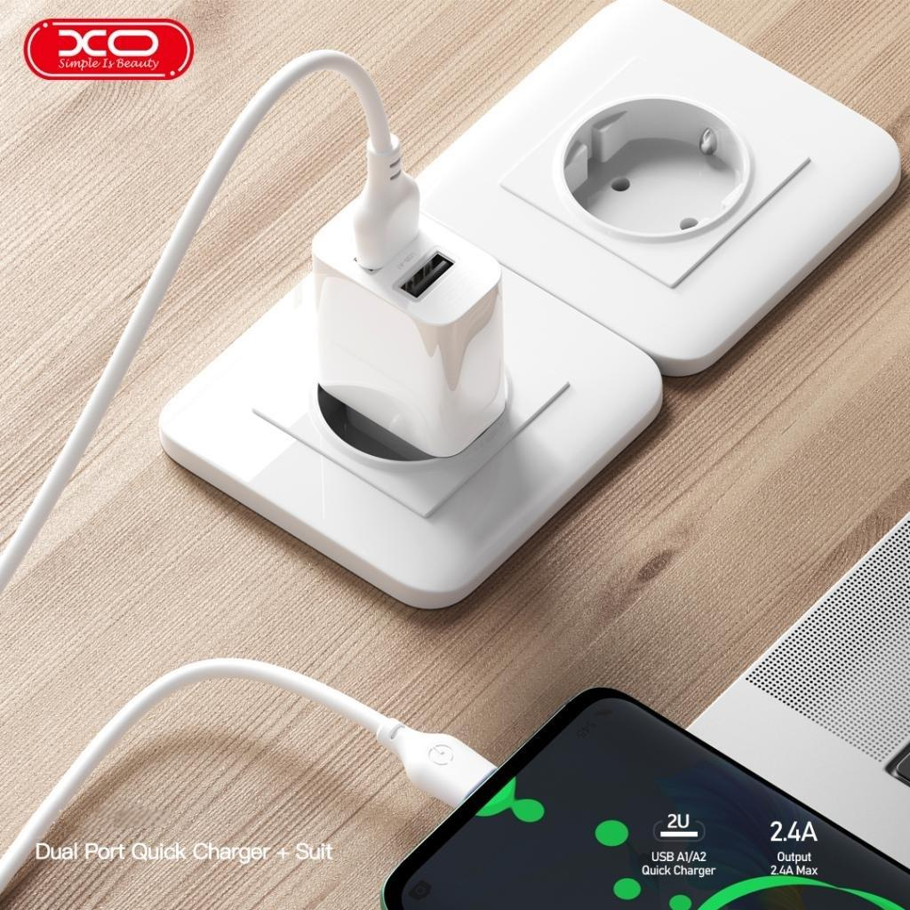 Зарядний пристрій XO 2xUSB QC3.0 (XO-QC09) фото2