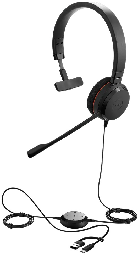Навушники Jabra Evolve 20 MS USB C/A Mono (4993-823-169) фото