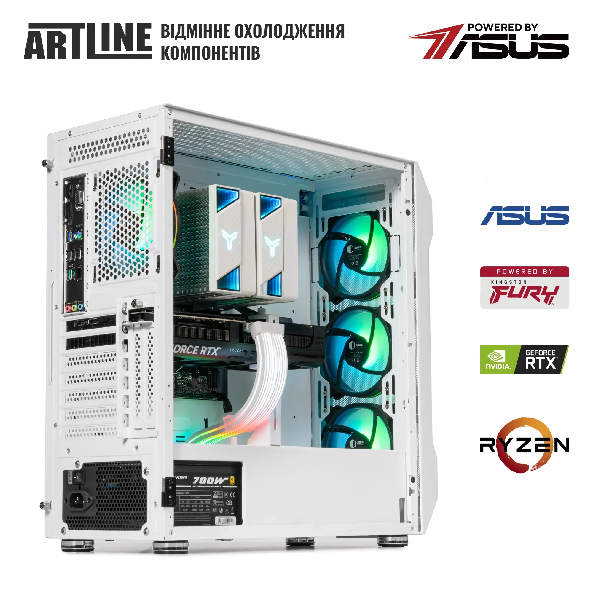 Системный блок ARTLINE Gaming X69WHITE (X69WHITEv37) фото7