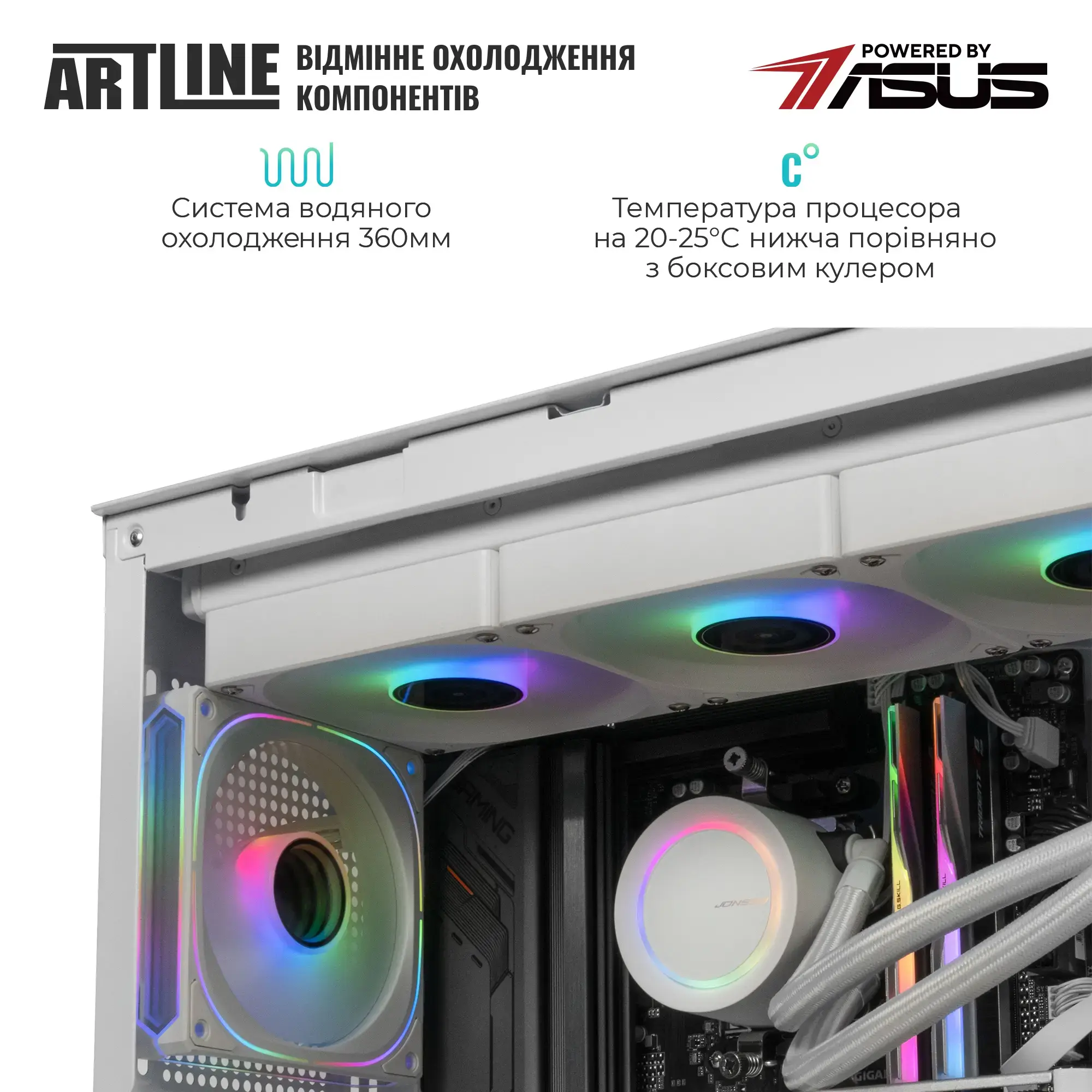 Системний блок ARTLINE Gaming TANKWHITE (TANKWHITEv153) фото