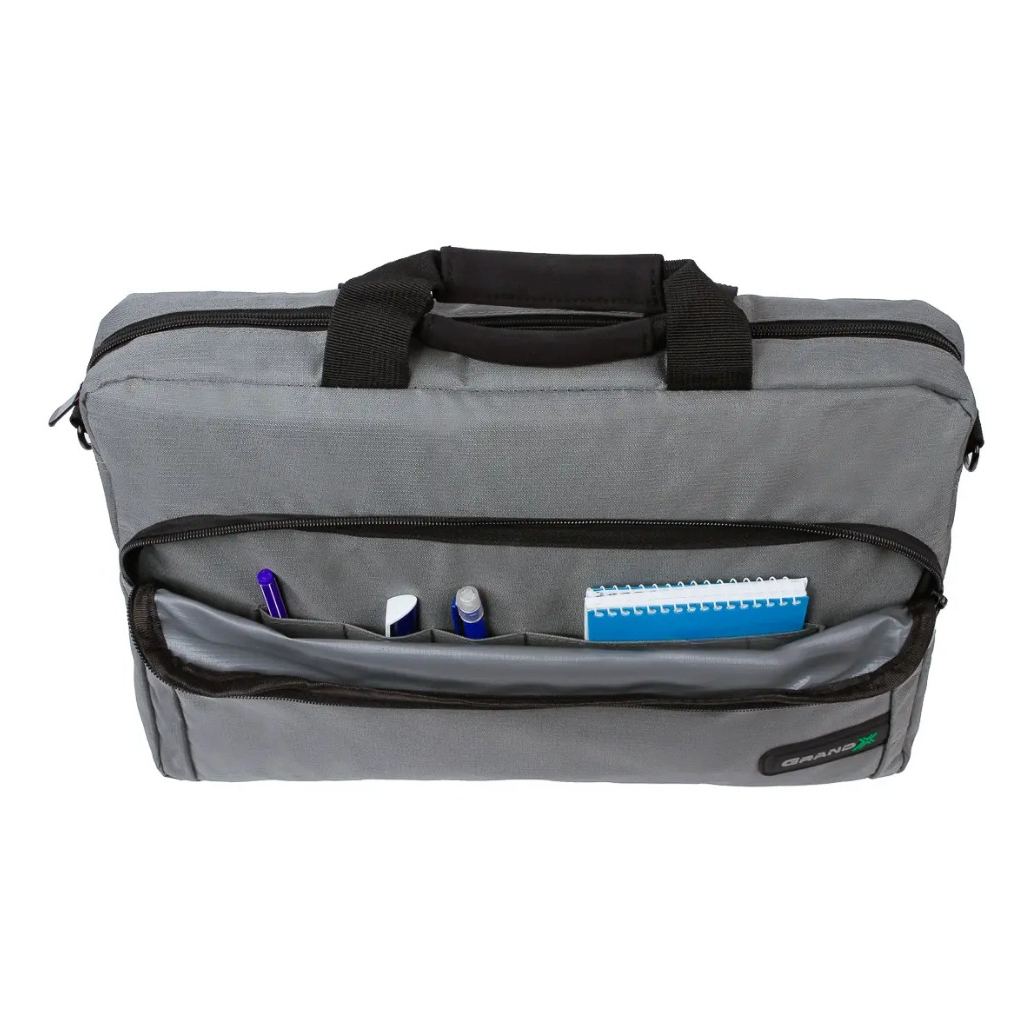 Сумка для ноутбука Grand-X SB-129G Grey Ripstop Nylon фото4
