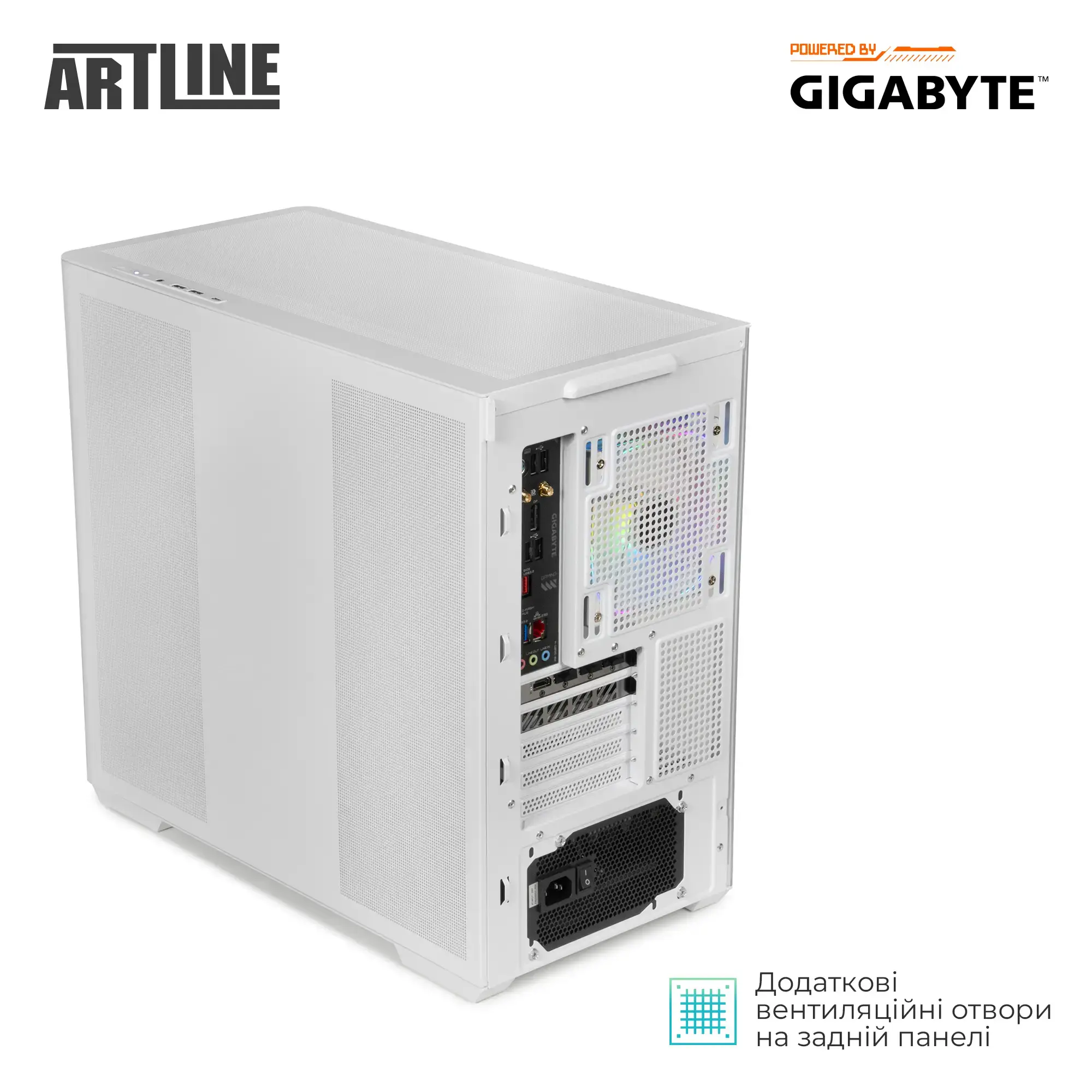 Системний блок ARTLINE Gaming TANKWHITE Windows 11 Home (TANKWHITEv77Win) фото
