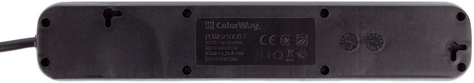 Фильтр питания СolorWay 4 розетки, 2м, Black (CW-PSEA42BK) фото