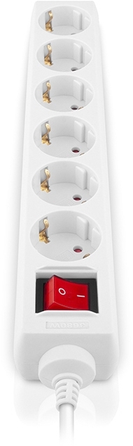 Фільтр живлення REAL-EL RS-6 Protect M 1.8м White (EL122300031) фото3