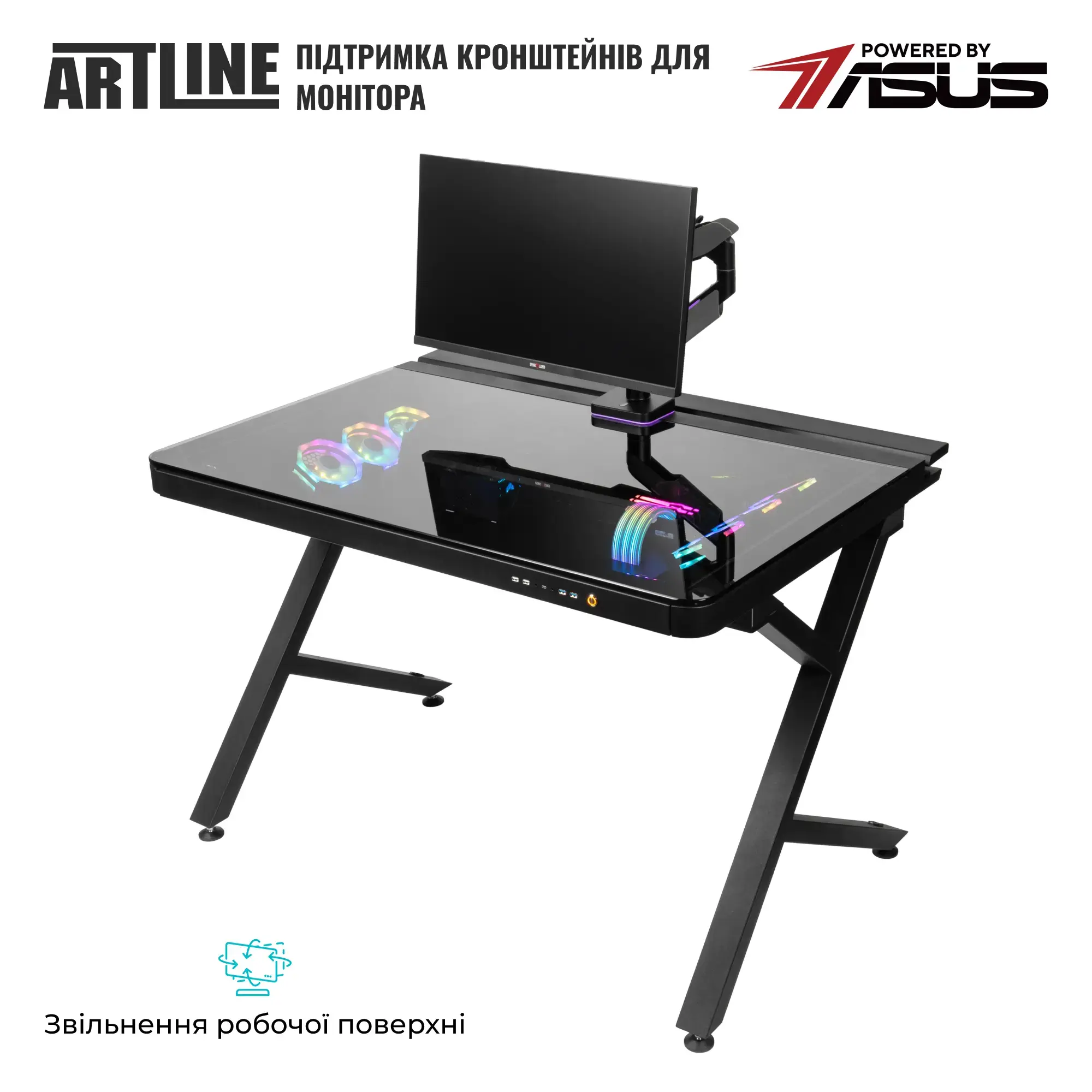 Системный блок в столе ARTLINE Overlord DESK Windows 11 Pro (DESKv06Win) фото9