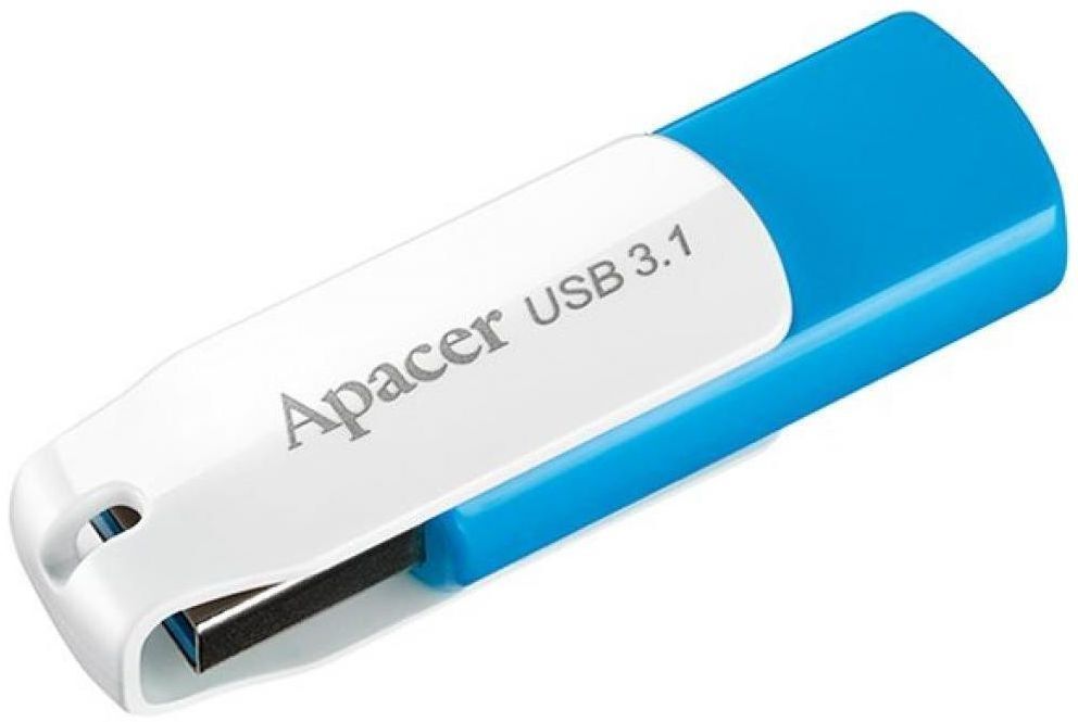 Флеш-накопитель USB3.2 128GB Apacer AH357 Blue/White (AP128GAH357U-1) фото3