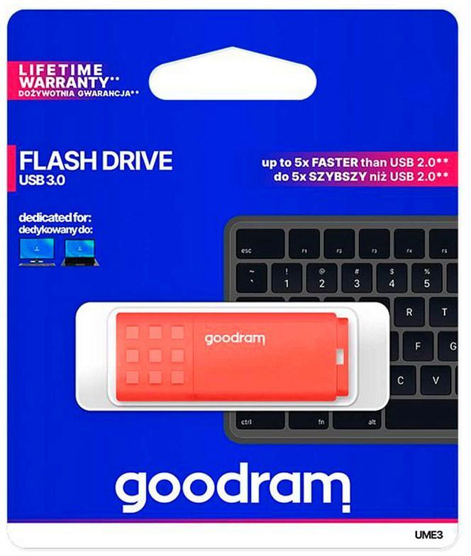 Флеш-накопитель USB3.2 128GB Goodram UME3 Orange (UME3-1280O0R11) фото4