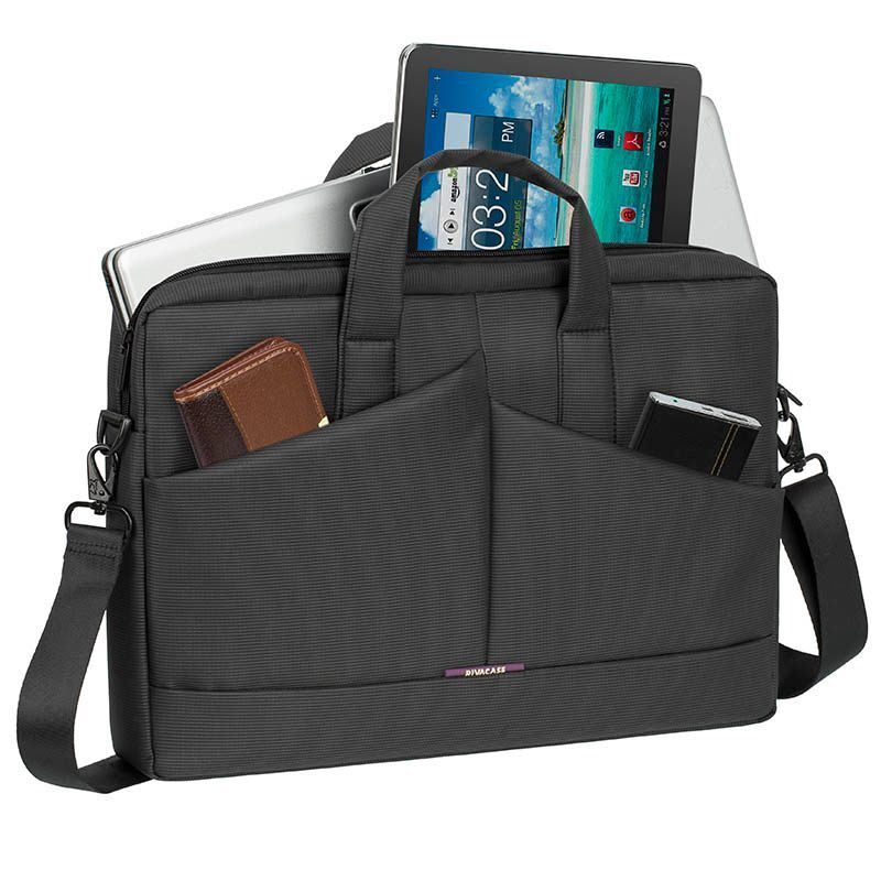 Сумка для ноутбука 15.6" RIVACASE 8731 (Grey) фото4