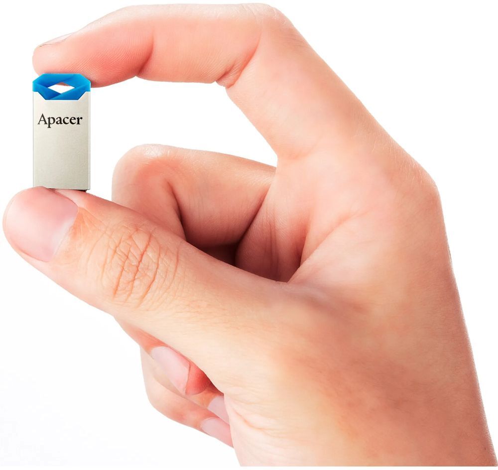 Флеш-накопитель USB 64GB Apacer AH111 Silver/Blue (AP64GAH111U-1) фото5