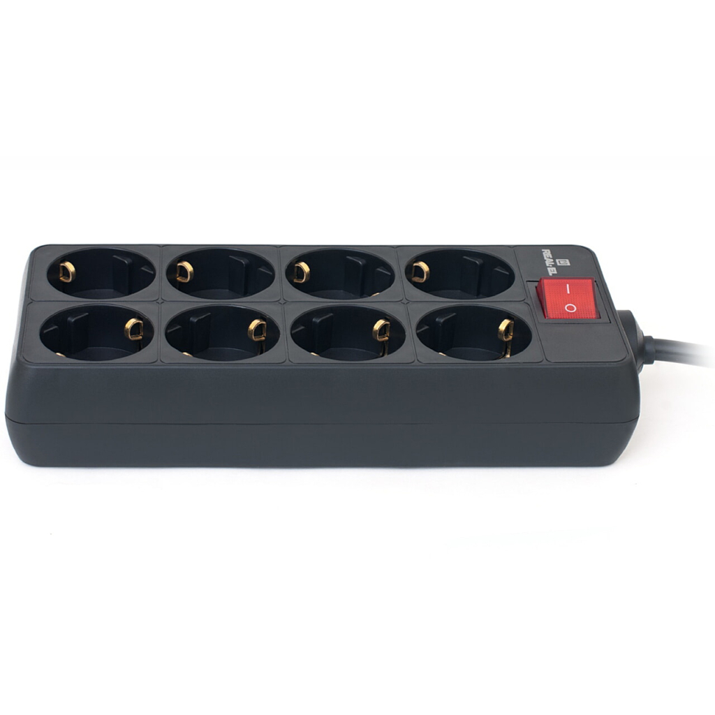 Фільтр живлення REAL-EL RS-8 Protect 5м Black (EL122300024) фото5