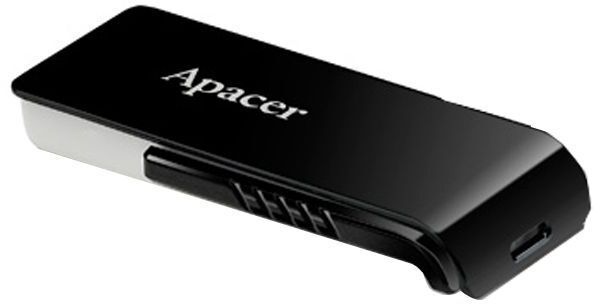 Флеш-накопитель USB3.2 64GB Apacer AH350 Black (AP64GAH350B-1) фото