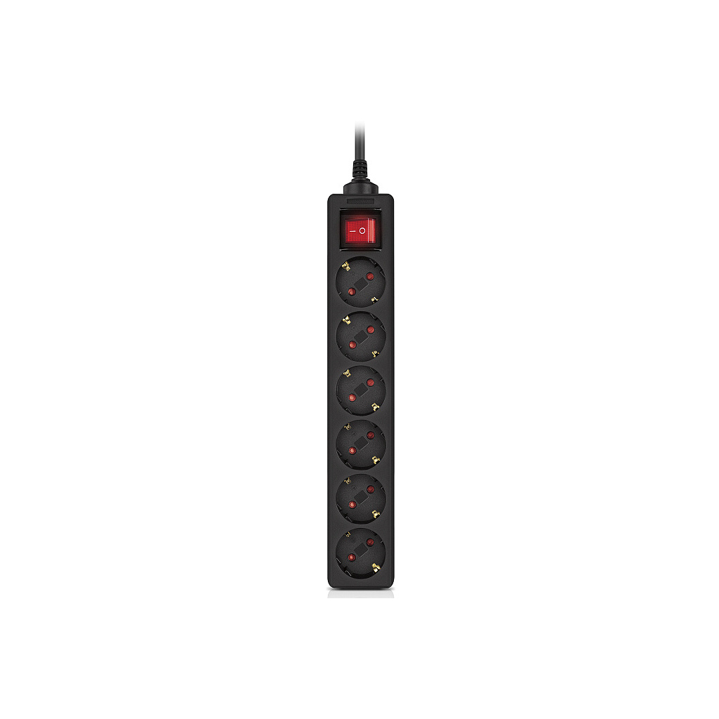 Фільтр живлення REAL-EL RS-6 Protect M 3м Black (EL122300034) фото2