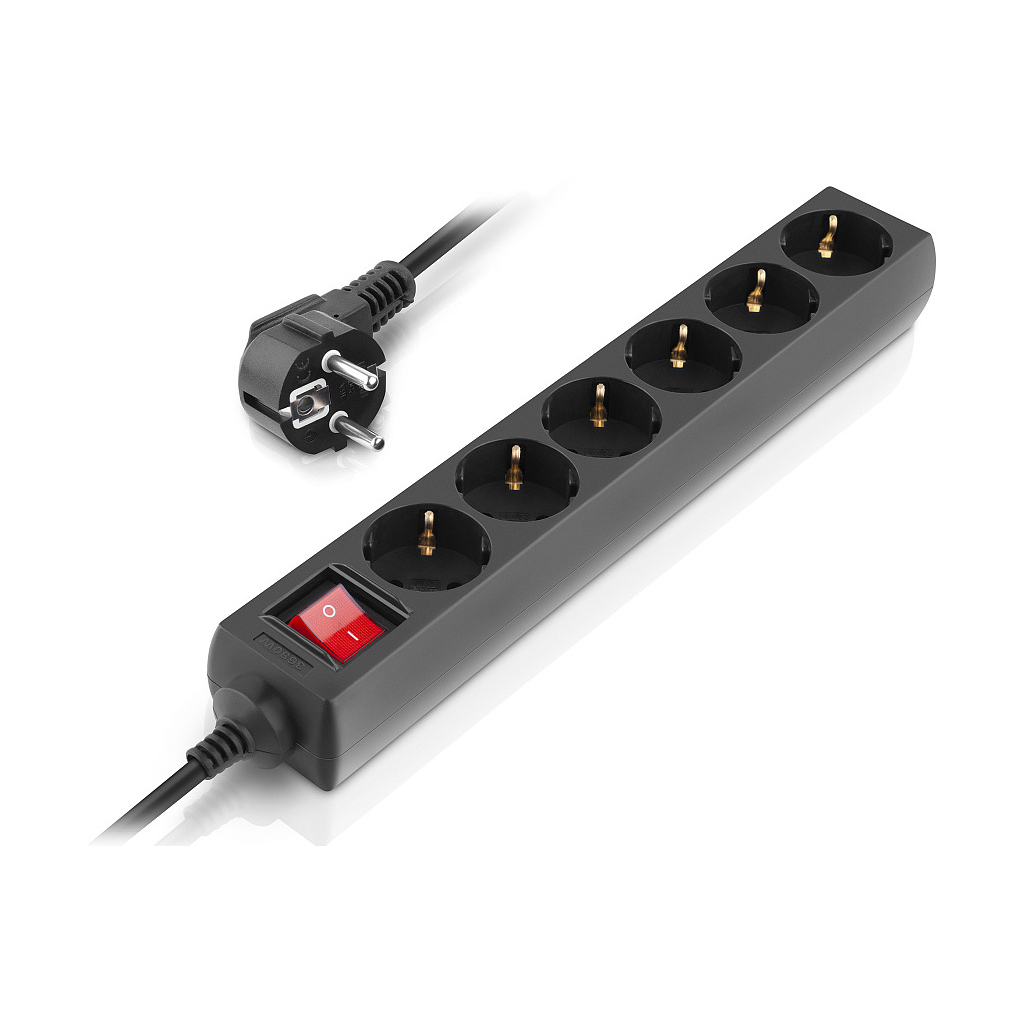 Фільтр живлення REAL-EL RS-6 Protect M 3м Black (EL122300034) фото6