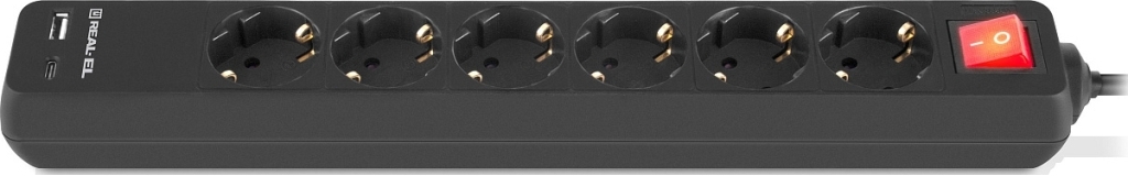 Фільтр живлення REAL-EL RS-Protect 605 3м Black (EL122300041) фото6