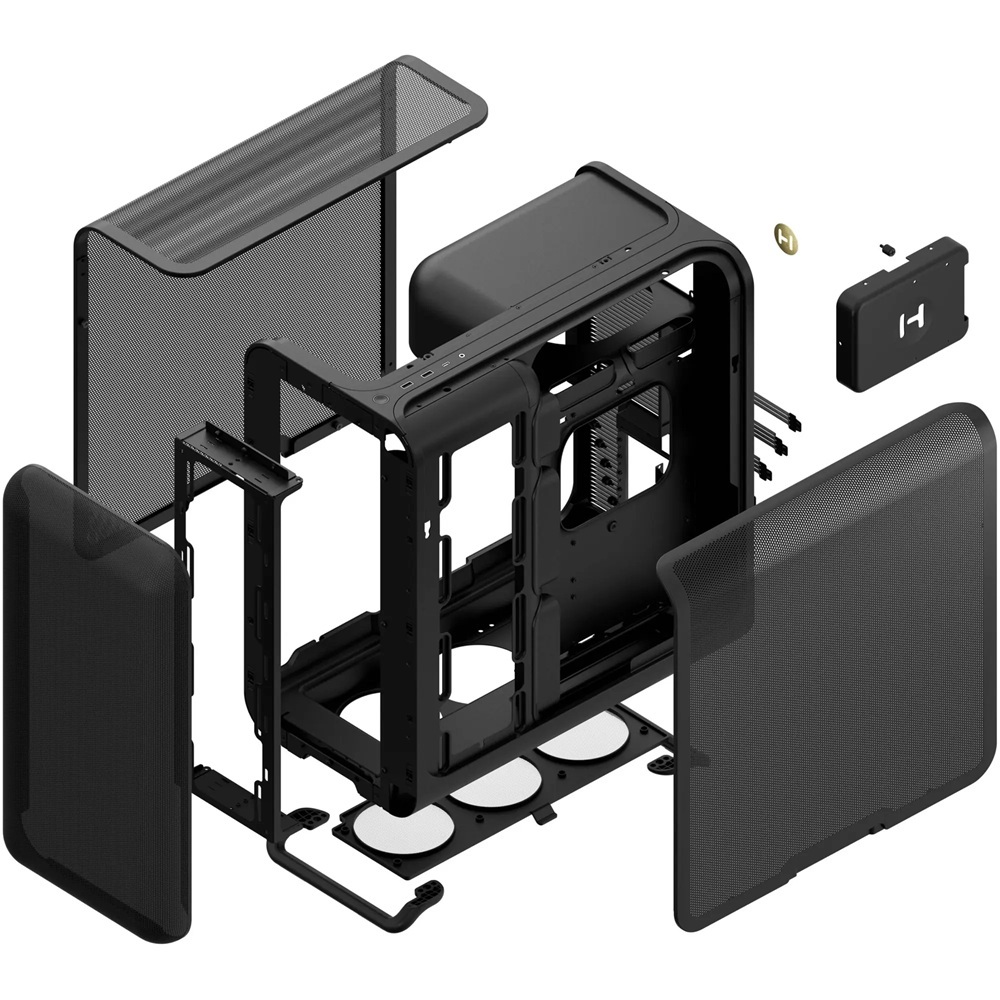Корпус Hyte X50 AIR PITCH BLACK Без БЖ (CS-HYTE-X50A-BB) фото4