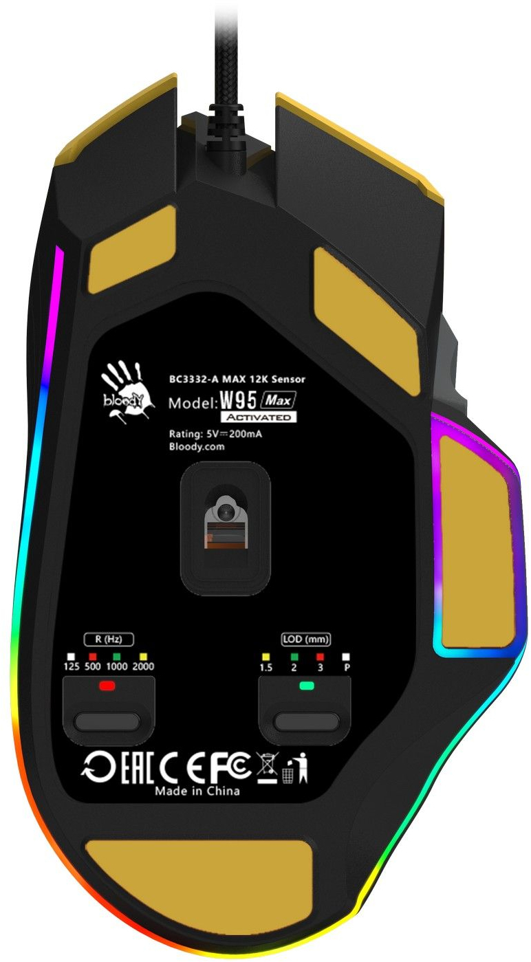 Игровая мишь A4Tech Bloody W95 Max Sports Lime (4711421985727) фото10