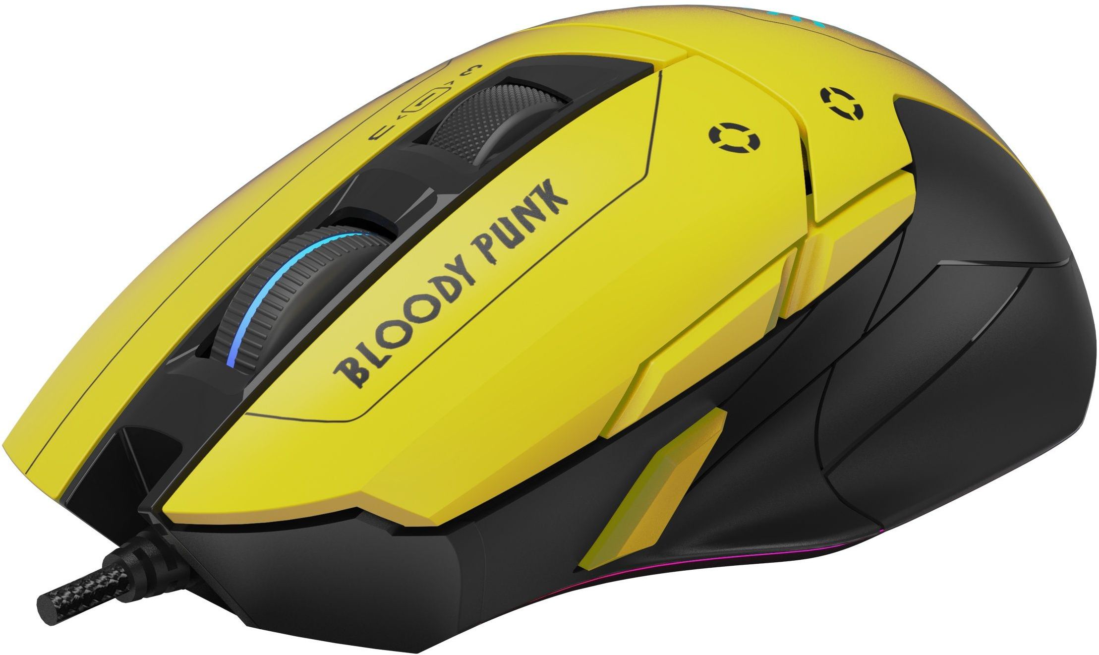 Игровая мишь A4Tech Bloody W70 Max USB Punk Yellow (4711421963251) фото4