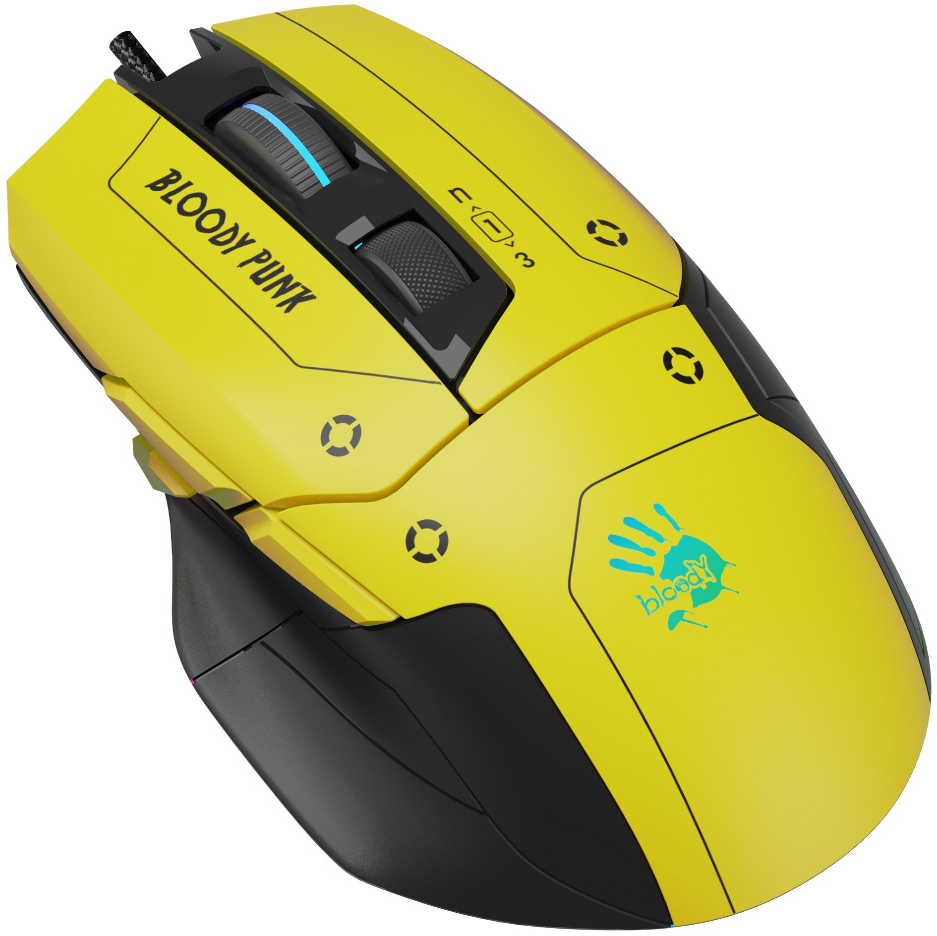Игровая мишь A4Tech Bloody W70 Max USB Punk Yellow (4711421963251) фото2