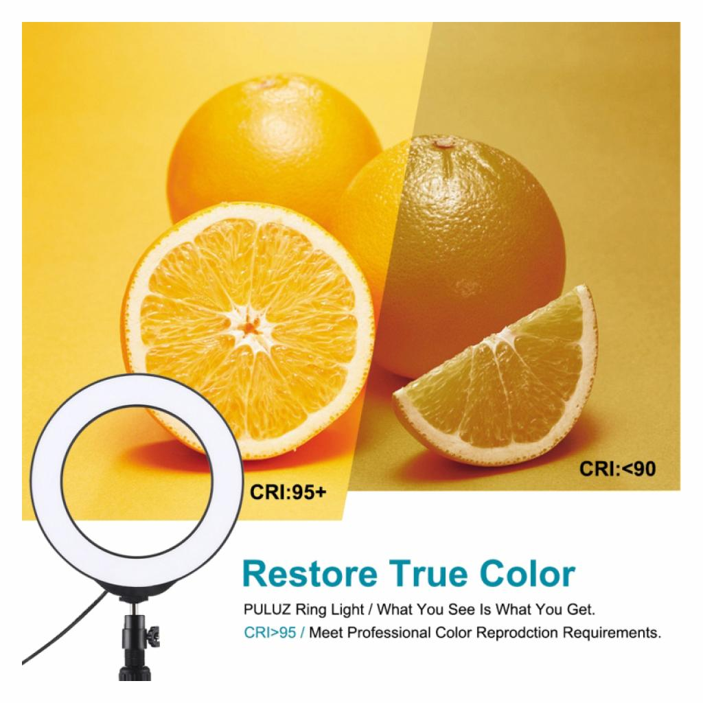 Набір блогера Puluz Ring USB LED lamp PKT3047B 6.2" + table mount (PKT3047B) фото