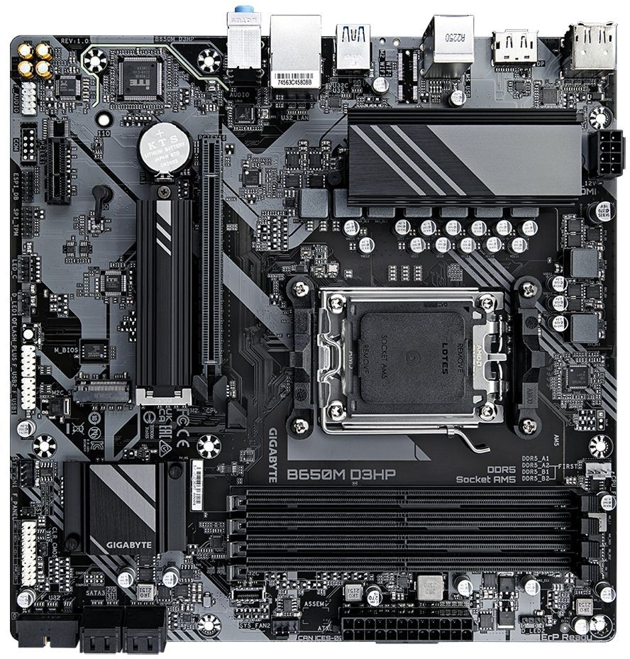 Материнська плата Gigabyte B650M D3HP Socket AM5 (B650M D3HP) фото4