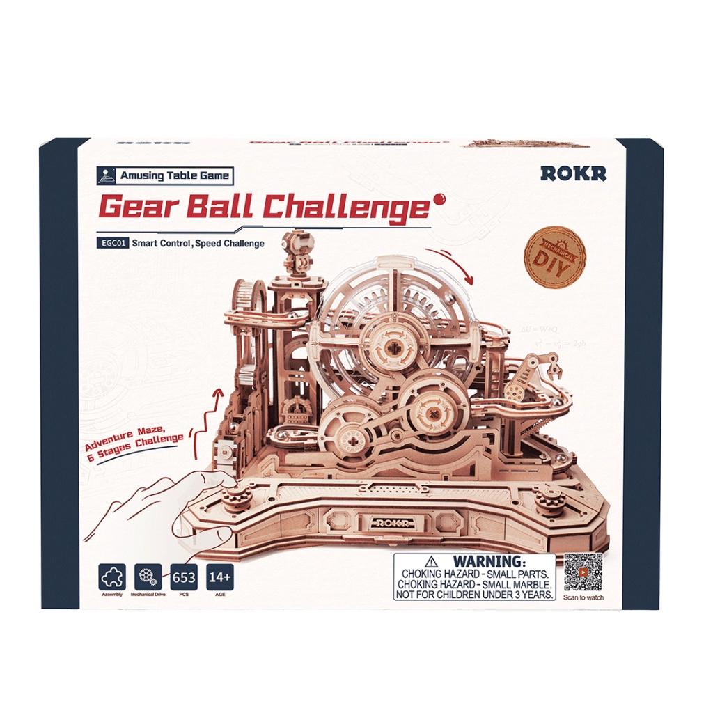 Конструктор Robotime Rokr дерев'яний 3D Весела кулька (EGC01) фото2
