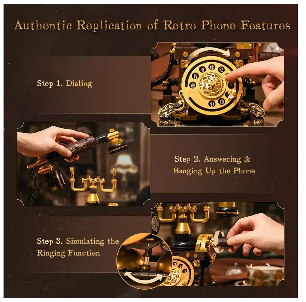 Конструктор Pantasy Original - Retro Phone (85018) фото3