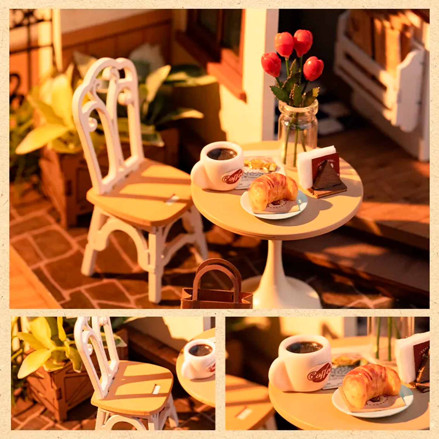 Конструктор Robotime Rolife дерев'яний 3D Кафе Slow Life (DG162) фото6