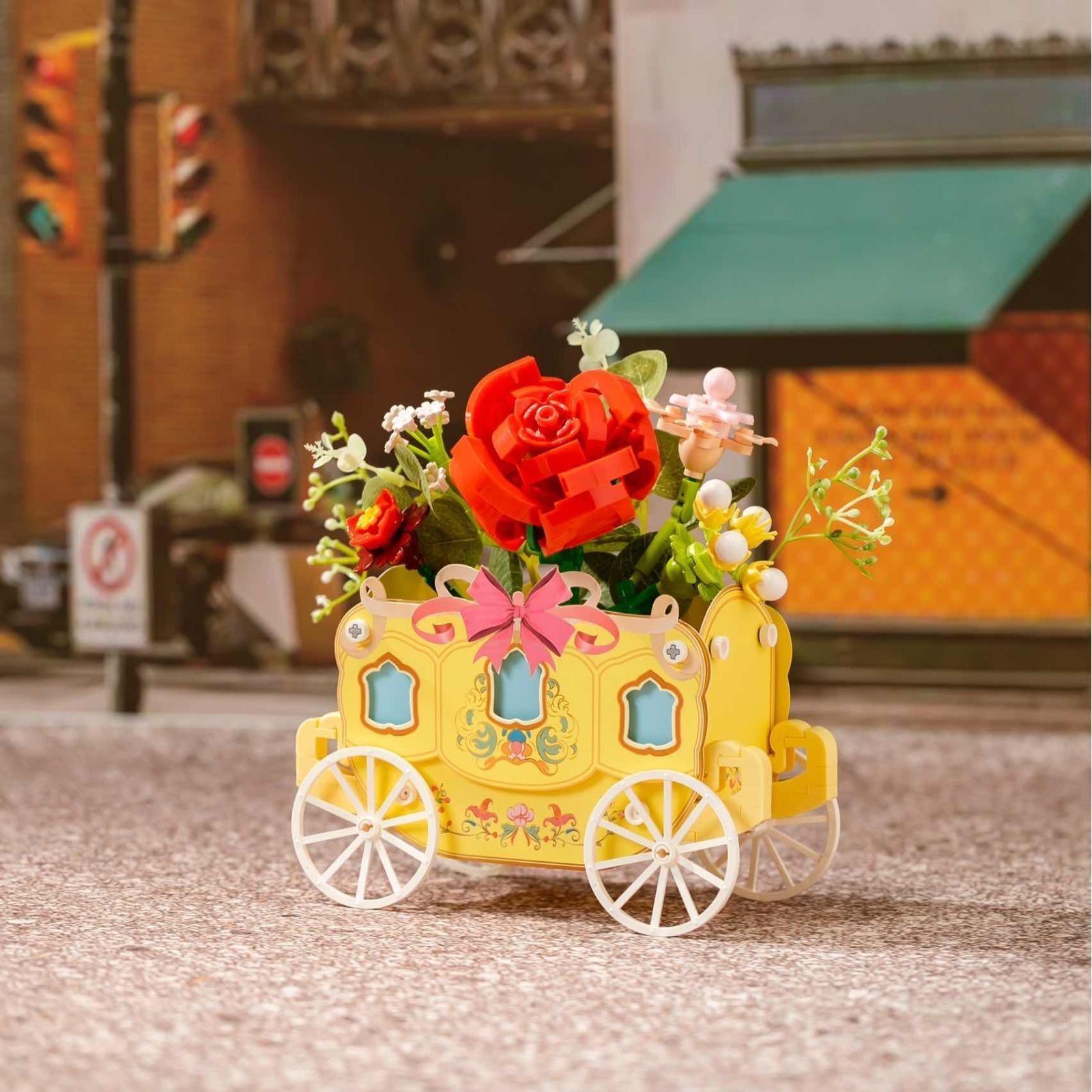 Конструктор Pantasy Original - Flower Cart Кошик із трояндами (15027) фото2