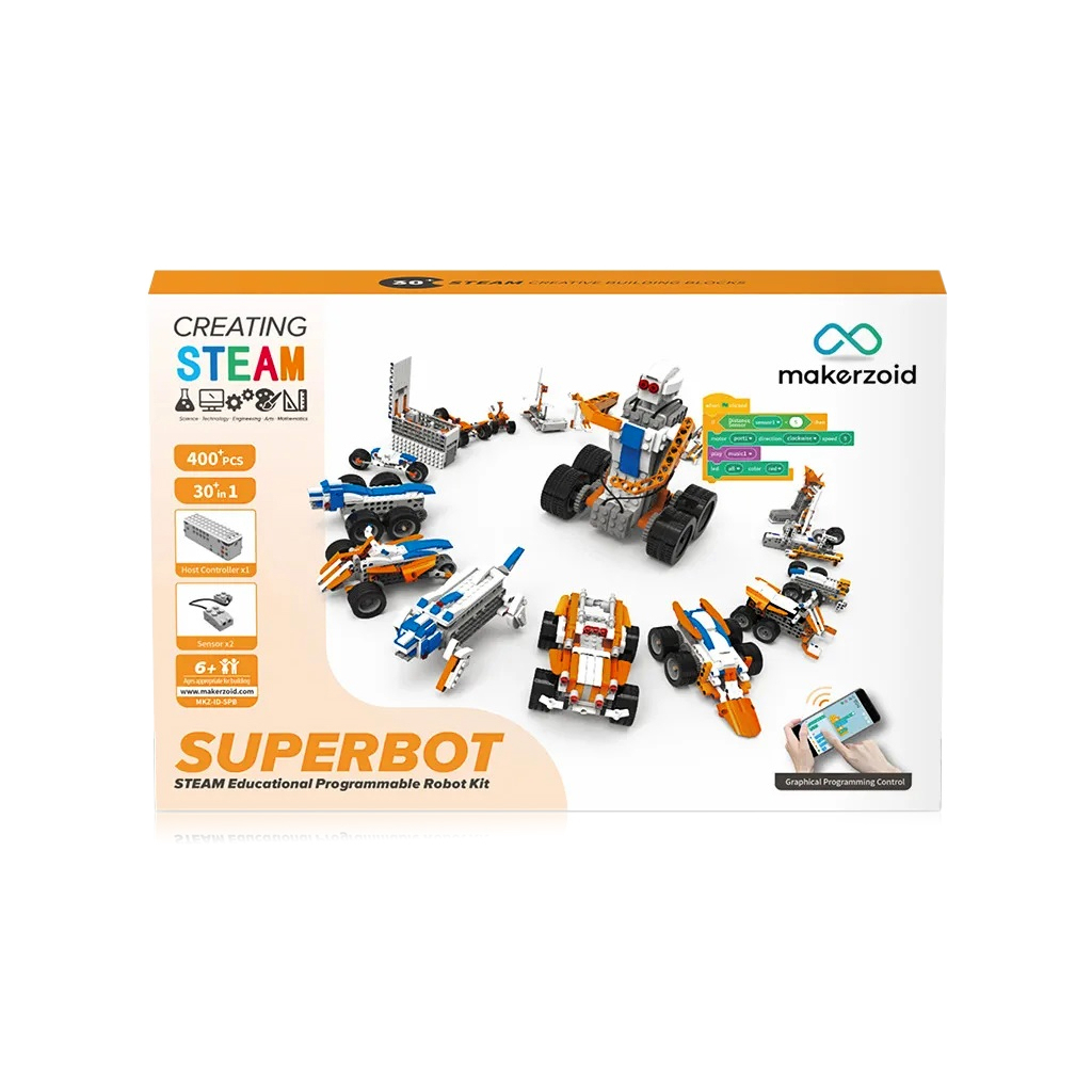 Конструктор Makerzoid Superbot Educational Building Blocks (MKZ-ID-SPB) фото2