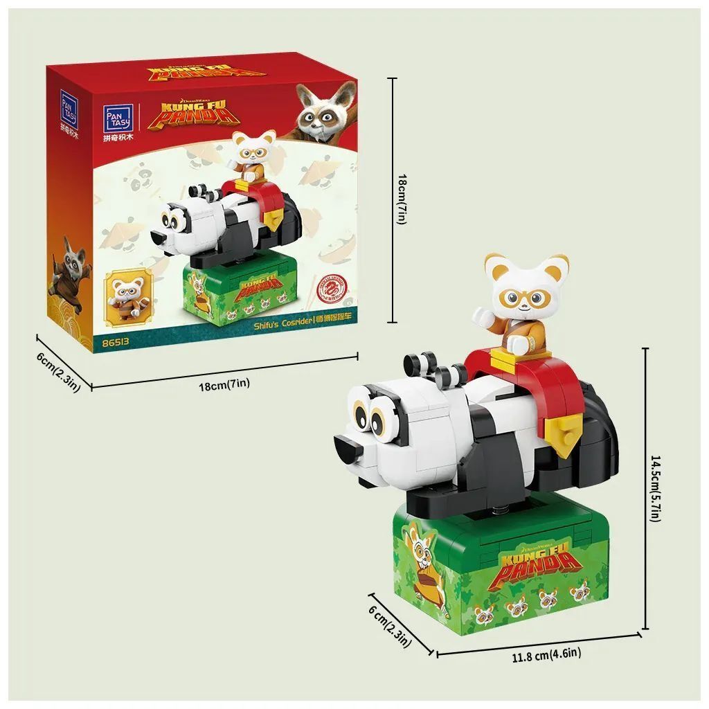Конструктор Pantasy Kung Fu Panda Косрайдер Шифу (86513) фото4