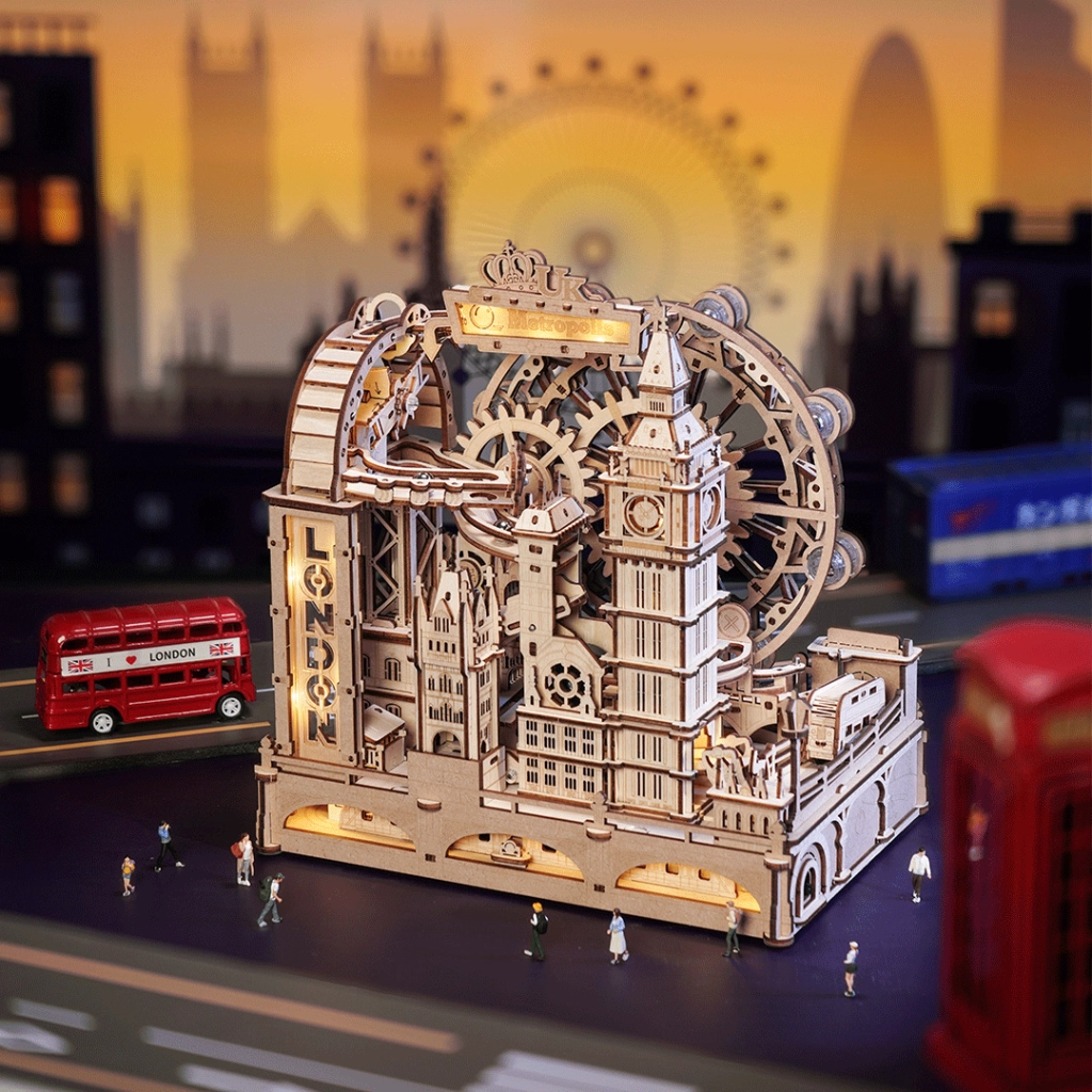 Конструктор Robotime Rokr деревянный 3D Marble Travel Лондон (EGB01) фото8
