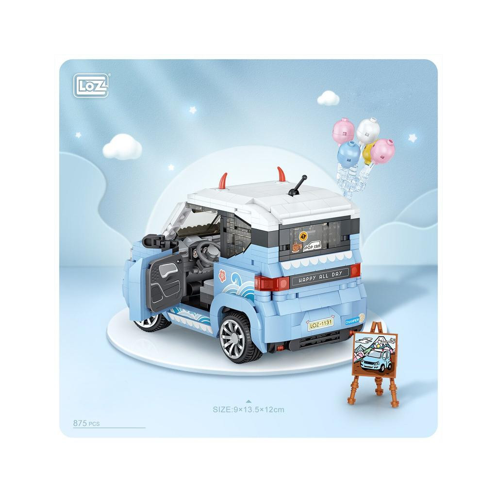 Конструктор LOZ mini Автомобіль MINI блакитний (1131) фото