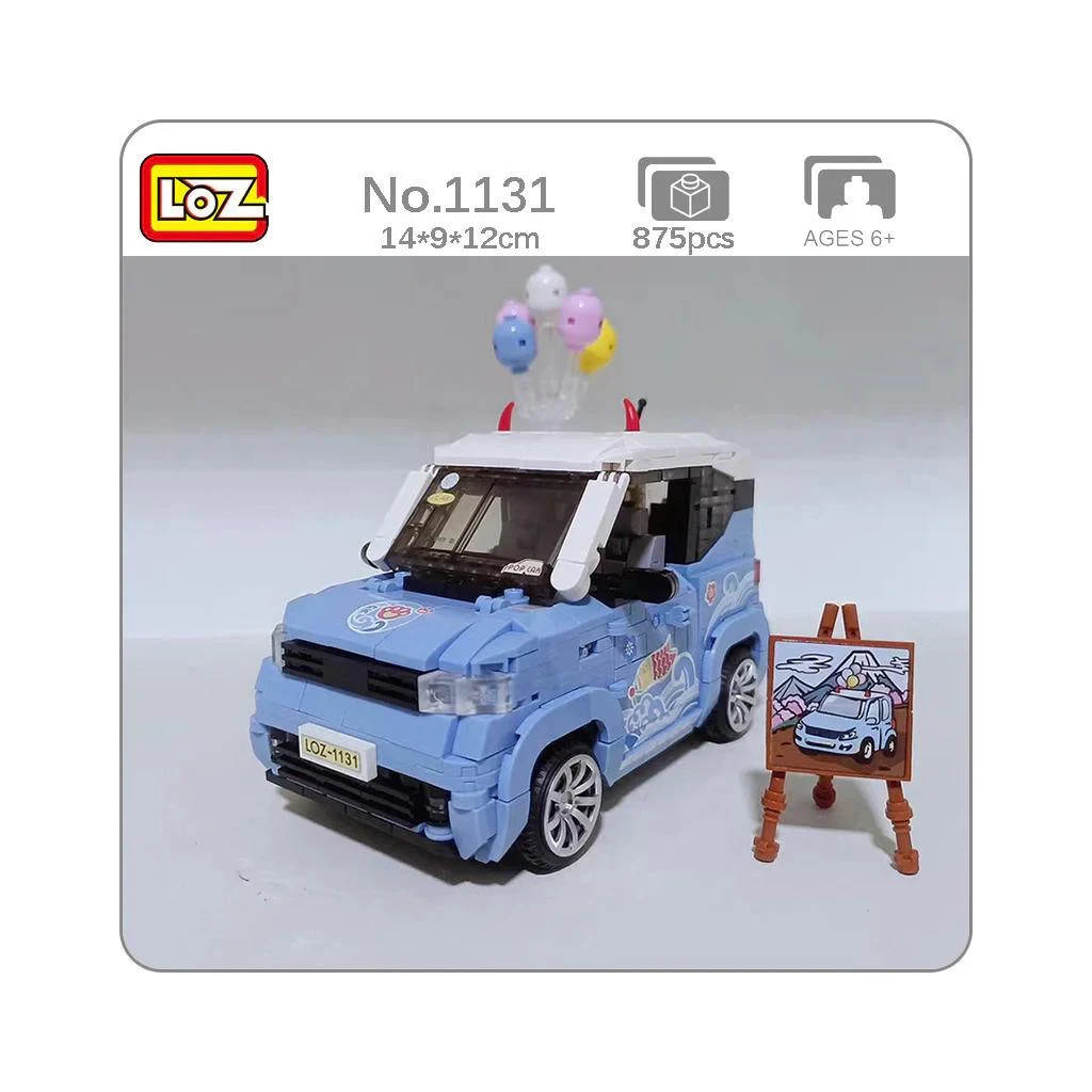 Конструктор LOZ mini Автомобіль MINI блакитний (1131) фото