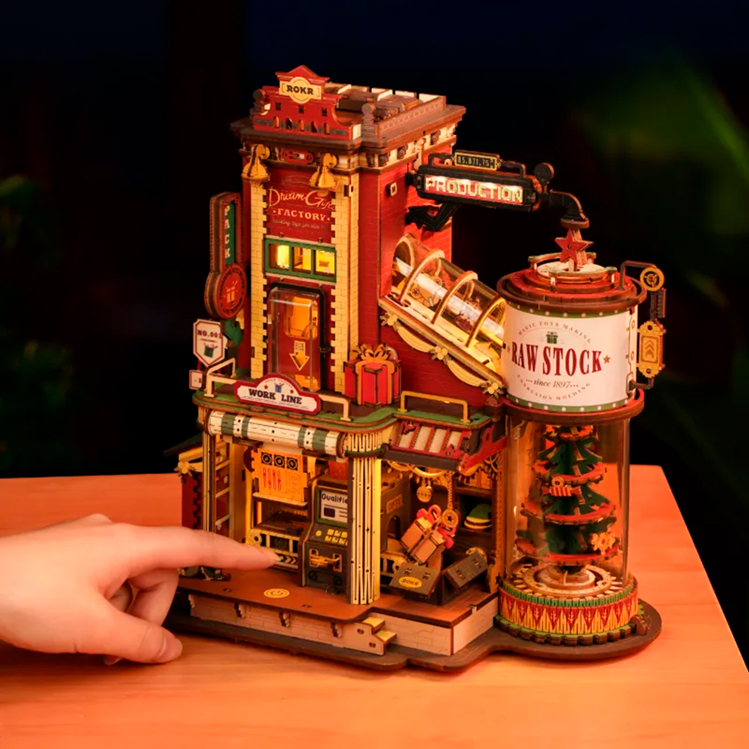 Конструктор Robotime Rokr деревянный 3D Фабрика грез (EAB01) фото4