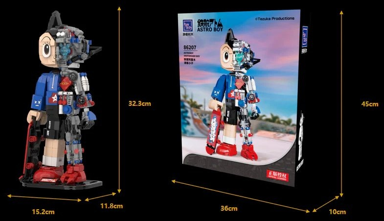 Конструктор Pantasy Astro Boy: Мальчик со скейтбордом (86207) фото5