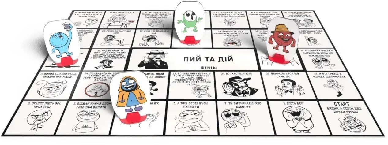 Настільна гра 18+ Bombat game Пий та Дій (укр.) (80048) фото