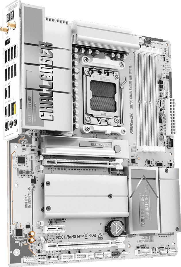 Материнская плата ASRock X870E CHALLENGER WIFI WHITE (sAM5, AMD X870E, DDR5, ATX) фото5