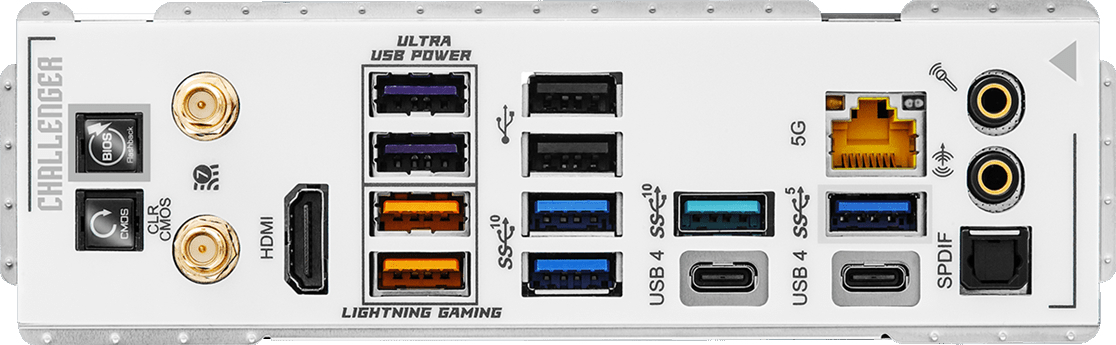 Материнская плата ASRock X870E CHALLENGER WIFI WHITE (sAM5, AMD X870E, DDR5, ATX) фото6