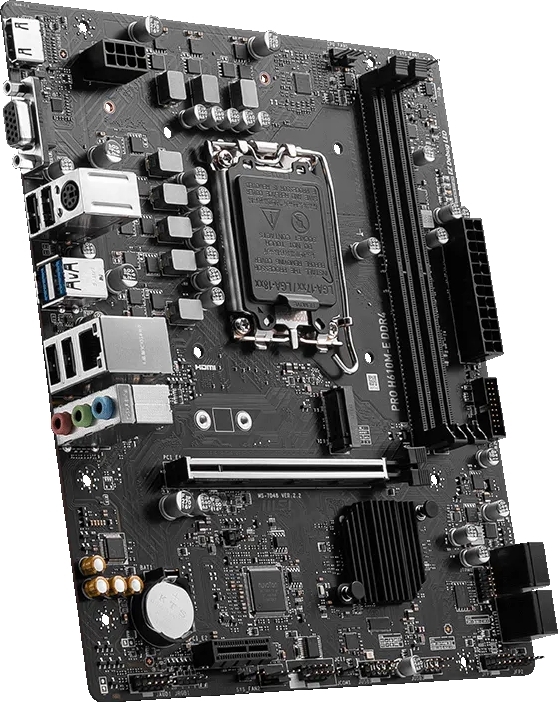 Материнська плата MSI PRO H610M-E DDR4 (s1700, Intel H610, DDR4, mATX) фото3