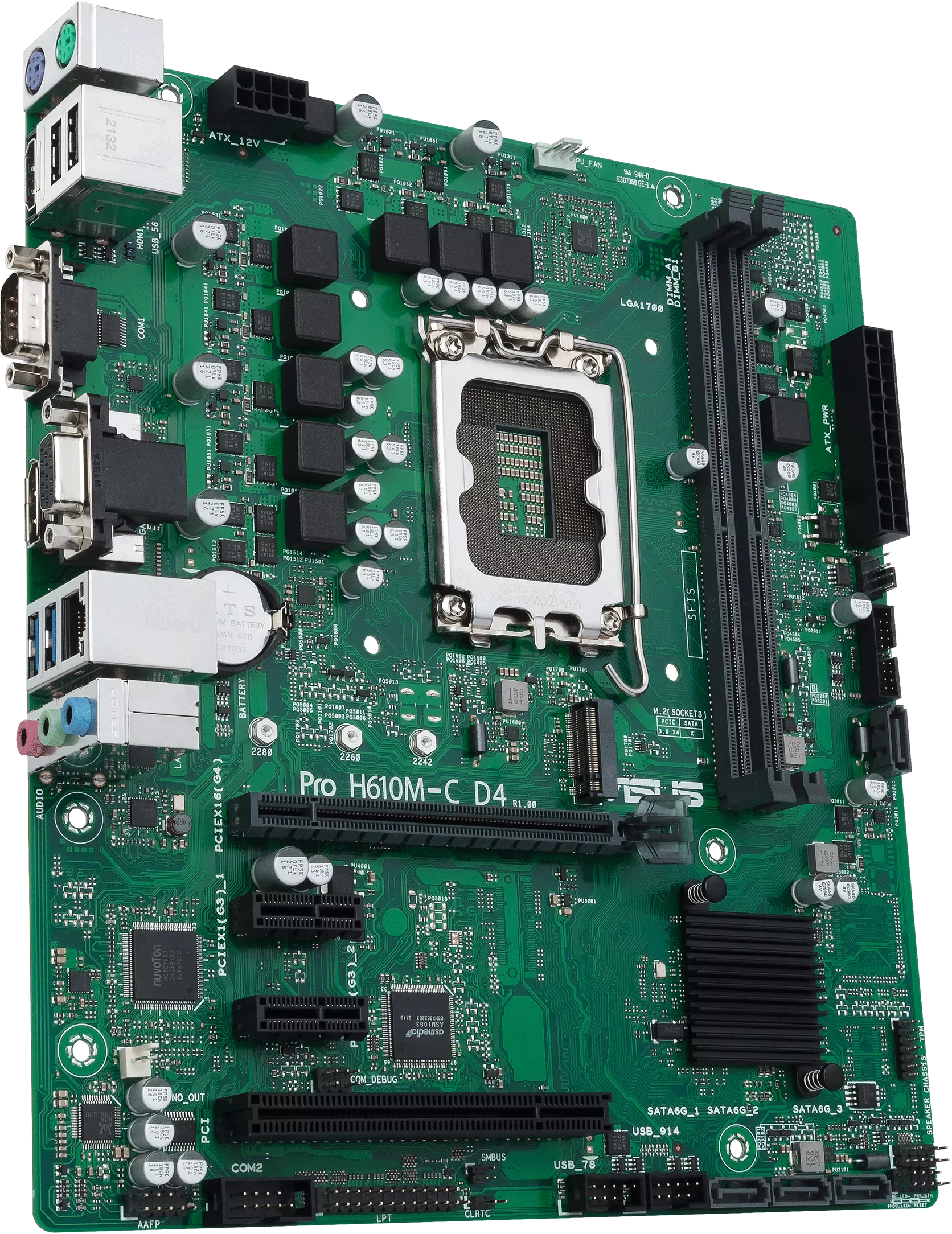 Материнская плата ASUS Pro H610M-C D4-CSM (Pro_H610M-C_D4-CSM) фото3
