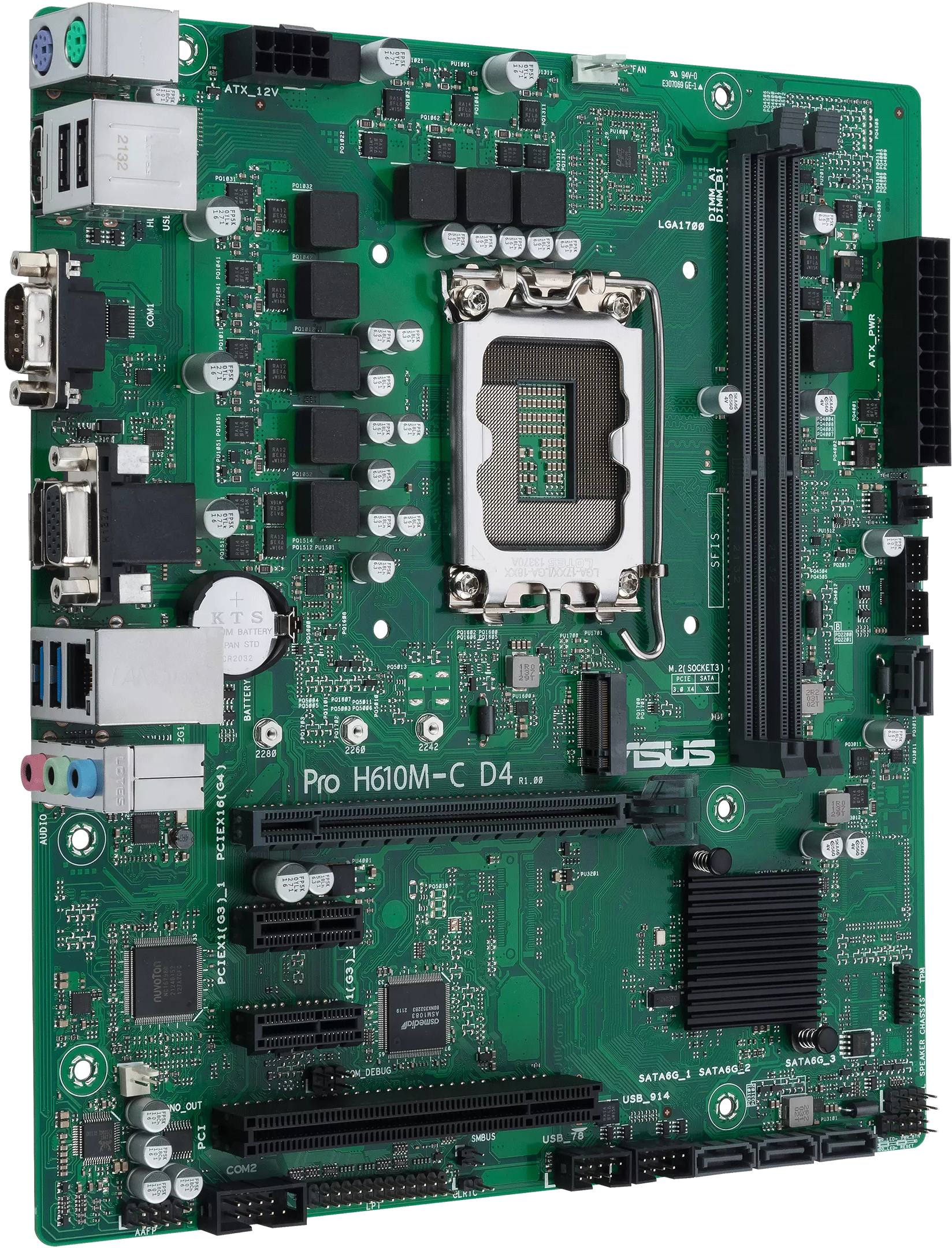 Материнская плата ASUS Pro H610M-C D4-CSM (Pro_H610M-C_D4-CSM) фото4