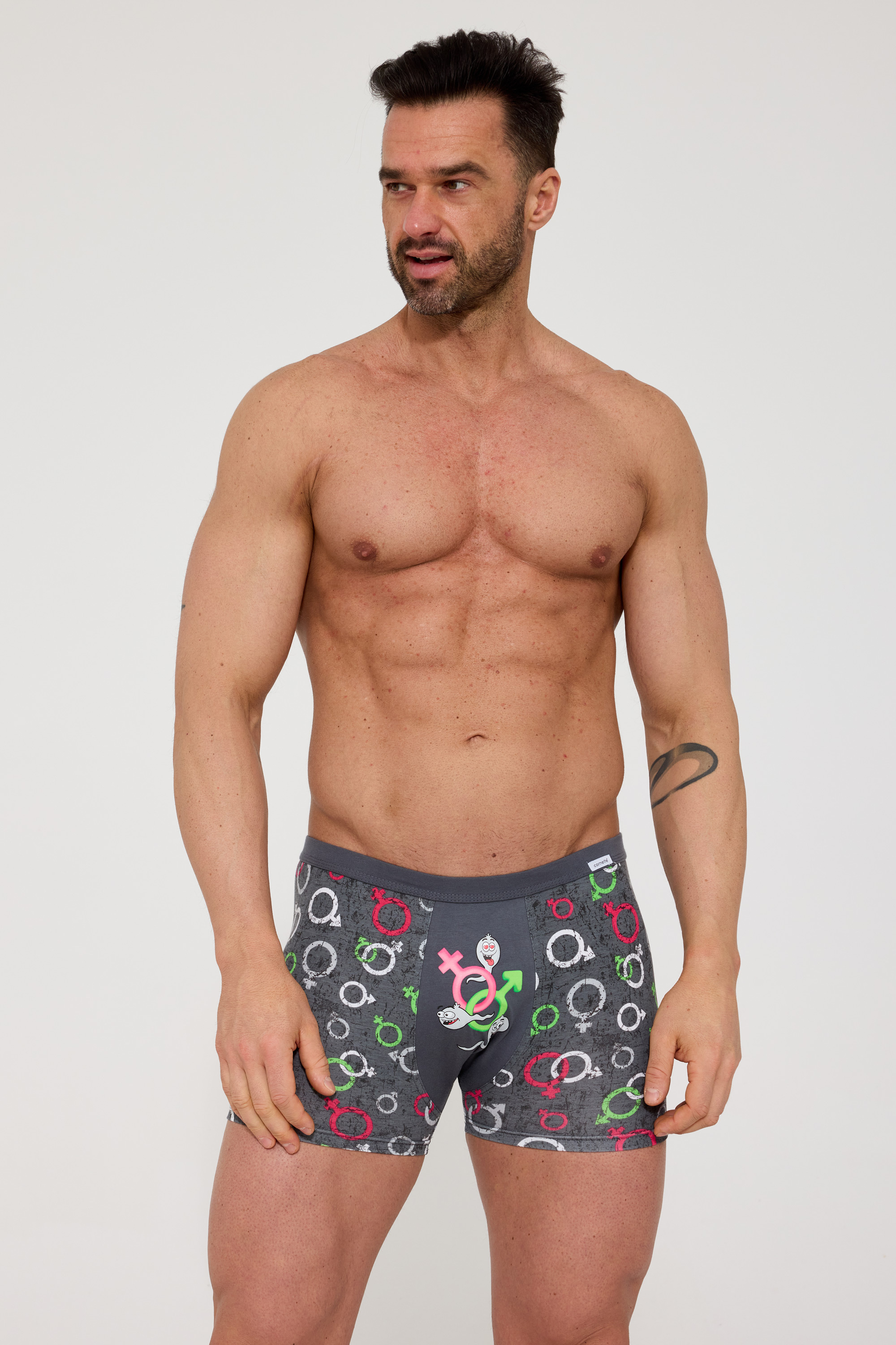 Труси-боксери чоловічі Cornette 280-256 A26 XL графітові фото2