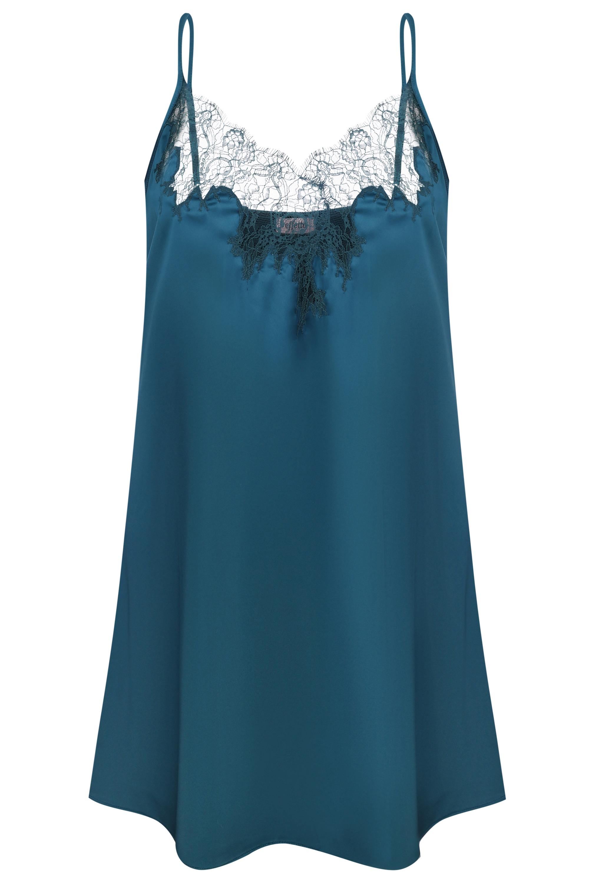 Ночная рубашка женская Effetto Satin Elegance S03407 XL изумрудная фото3