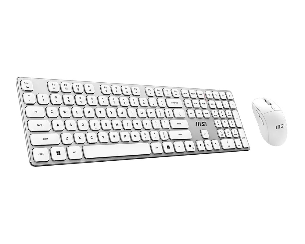 Комплект клавиатуры и мыши MSI FORGE K210 W COMBO WHITE UA, Wireless (S11-43UA205-Y92) фото4