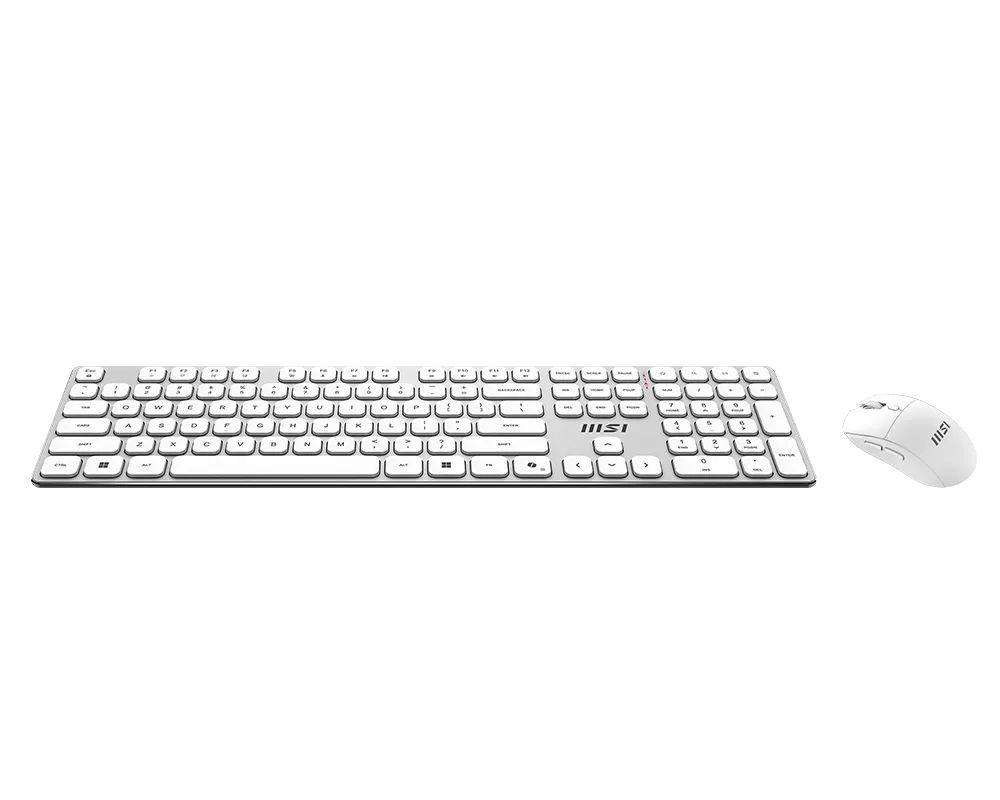 Комплект клавиатуры и мыши MSI FORGE K210 W COMBO WHITE UA, Wireless (S11-43UA205-Y92) фото6